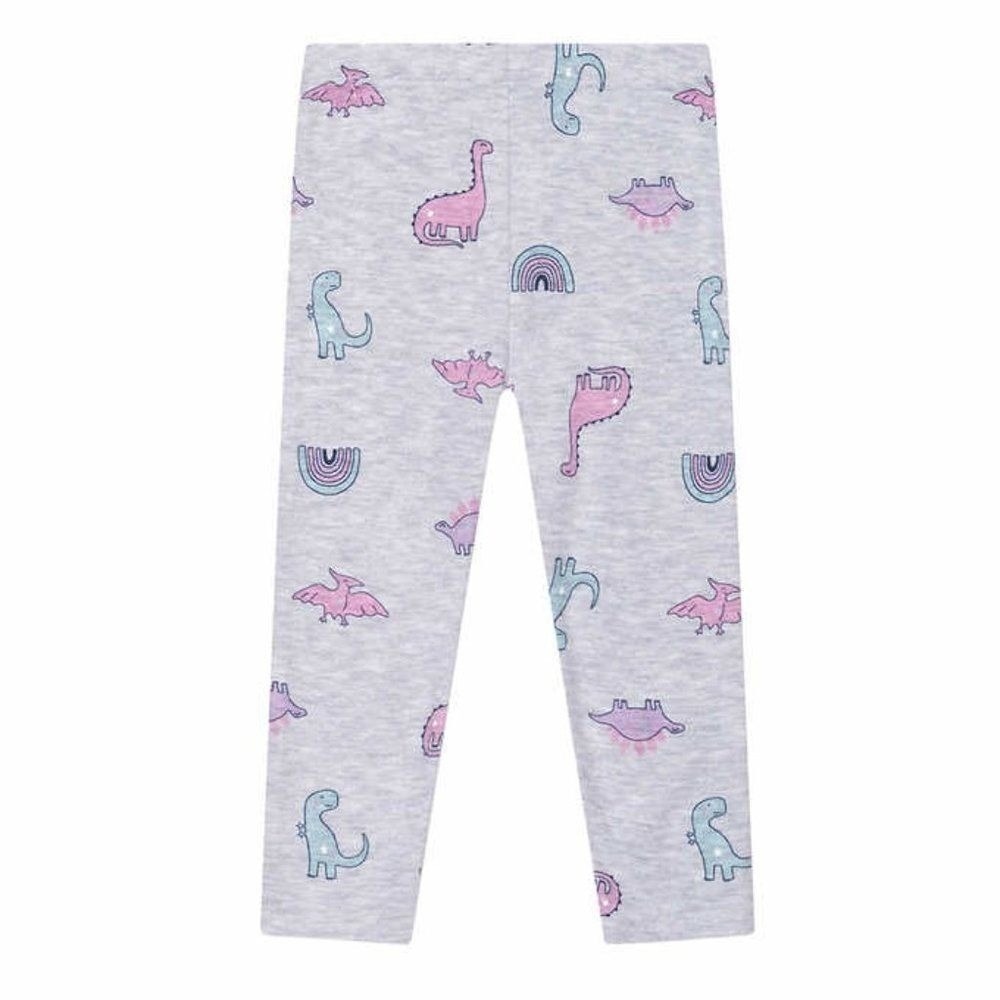 Pekkle Bodysuit and Pants Set Kids 6M Pink Mint New Rainbow Dinosaur 4pc Set - Picture 6 of 7